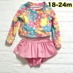 ベビー用❣️　水着　18-24 女の子　80 90 ピンク　水遊び　プール　海