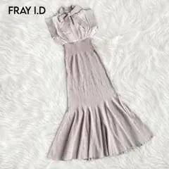 【美品】FRAY I.D マーメイドニットコンビワンピース S