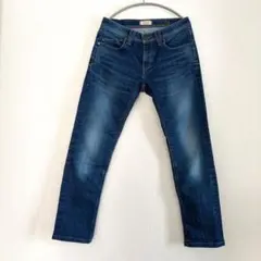 美品 人気 ヤヌーク ストレッチデニム スキニー kay 日本製【25】ブルーのサムネイル