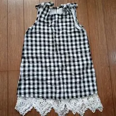 【美品】ギンガムチェックワンピース(GUESS)約90〜95cmのサムネイル