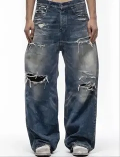 neweastorder doublebelt distressed denim - メルカリ