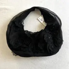 ZARA ミニショッパー　メッシュ　ビーズ　ミニバッグ