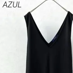 AZUL ひざ丈ワンピース マタニティ Ｖネック ノースリーブ 大きめ シンプルのサムネイル