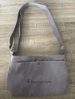 未使用品✳︎Championチャンピオン✳︎コーデュロイショルダーバッグ ✳︎グレー系