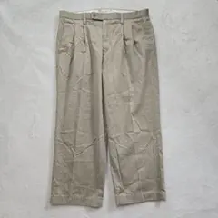 美品 UNIQLOユニクロ チノパン ストレートフィット ブラウン系【L】