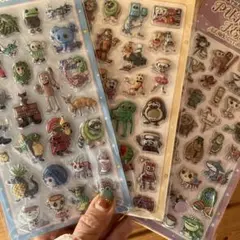 暗闇で光る！トゥントゥントゥンサフールボンボンドロップ風3シートセット