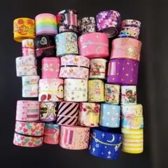 ①グログランリボン　まとめ売り　ハンドメイド資材　22㍉　25㍉　大量