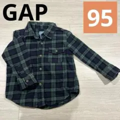 GAP ギャップ　チェックシャツ　シャツ　キッズ 女の子　男の子　95 長袖