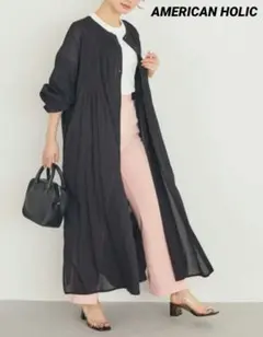 雑誌掲載　完売品　AMERICAN HOLIC ピンタックレースワンピ①