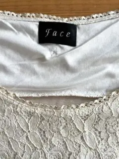 ホワイトレース　タンクトップ　L