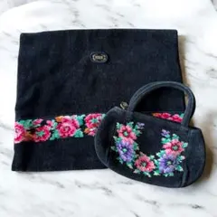 フェイラー★ポーチ トラベルポーチ★ミニハンドバッグ ポピーズ 花柄 サブバッグ
