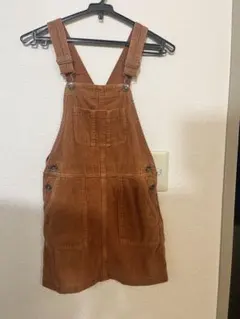 コーデュロイ ジャンパースカート ブラウン