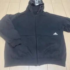 adidas フルジップフーディ 黒