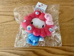 【万博会場限定】 サンリオ　なりきりぬいぐるみBCカラー キティ　カラビナ付き
