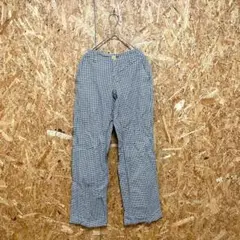 Johnbull ジョンブル カジュアルパンツ チェック 綿100% ブラック