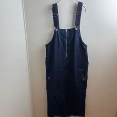 HOLIDAY デニム ジャンスカ ジャンパースカート ブルー F