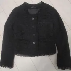 【華やか‼️】INGNI ノーカラーブラックジャケット