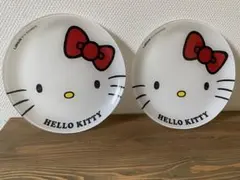未使用非売品HELLO KITTY キャラクター プレート 2枚セット