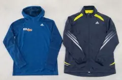 adidas 2点セット パーカー ジャケット メンズL スポーツ ランニング