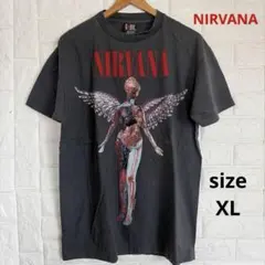 NIRVANA ニルヴァーナ IN UTERO 天使 フェードTシャツ XLのサムネイル