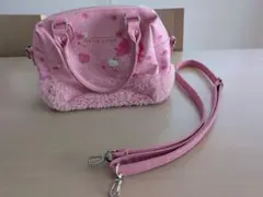 サンリオ　2way　ファー　バッグ　キティちゃん　ピンク　ショルダー　レトロ