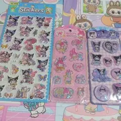 【ジャンク品A】サンリオウォーターインシールのジャンク品　マイメロ　クロミ