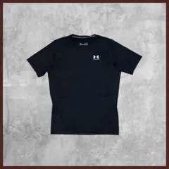 US古着 UNDER ARMOUR プリントロゴ Tシャツ 半袖 ブラック XLのサムネイル