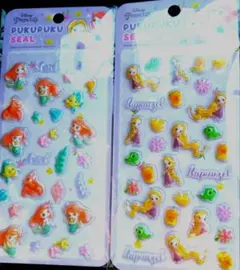 ディズニーぷくぷくシール2シートセット