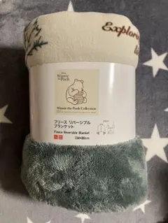 ね*こ様 ユニクロ×くまのプーさん/フリースリバーシブル2wayブランケット　デ