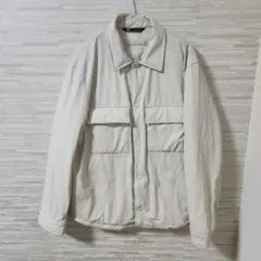 【L】ZARA ザラ パフジャケット ベージュ