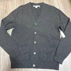 【未使用】メンズ コットンカーディガン セーター グレー　JP:S
