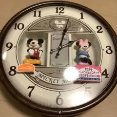 希少　レア　Disney Time  ディズニータイム　からくり時計　壁掛け時計 ディズニー ディズニータイム壁掛け時計 音楽時計 ミッキー