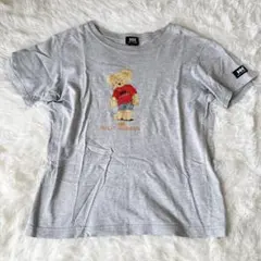 ヘリーハンセン 半袖Tシャツ M テディベア くまプリント HHロゴ グレーのサムネイル