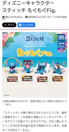 もぐもぐFig. キャンディをなめるスティッチ