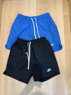 NIKE ショートパンツ 青 M 黒 S セット