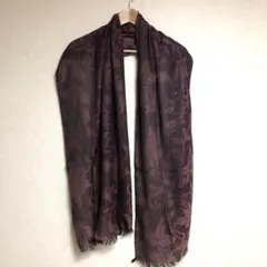【未使用品】赤紫色 ジャガードストール