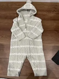 フード付きロンパース 80〜90cm ジェラピケ