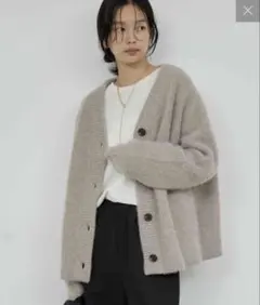 LIDNM/Cashmere Fur Cardigan - メルカリ