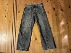 WYM LIDNM ヴィンテージ ウォッシュド カーブデニム