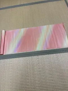 着物肩裏。美しいピンクと虹色のグラデーション。正絹。リメイク素材。