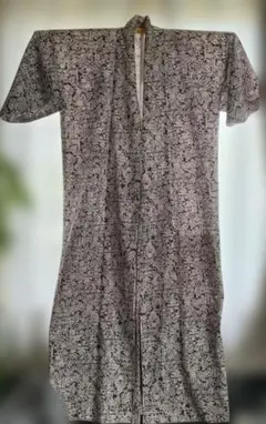 ワンタッチ着物　簡単着付け　総柄 和装 着物　羽織り付き 藤色ピンク系　Lサイズのサムネイル