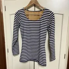 ボーダー柄のファイバーヒート未使用品‼️