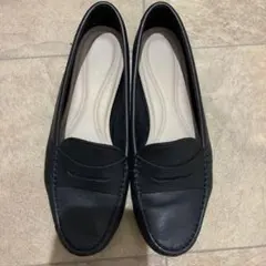 クラークスArtisan ローファー ・クロコ型押し ・ブラック25.5cm 