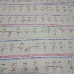 ヴィンテージ ベルギー 少年少女と家と羊と雲と木 チロリアン刺繍 