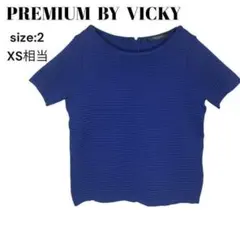 プレミアム バイ ビッキー　シャツ　トップス　半袖　おしゃれ　上品　2のサムネイル