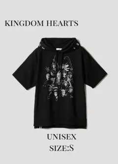 キングダムハーツ　XIII機関｜ビッグシルエット半袖パーカー　S　グラニフのサムネイル