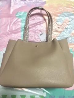 【新品未使用】OPAQUE.CLIP トートバッグ　ベージュ