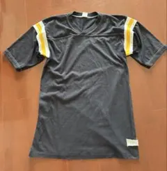 USA製80's ビッグサイズ ブランク シングルステッチフットボール T 黒