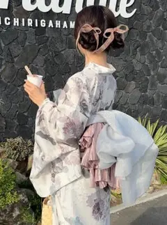 GRL 3点セット2Way花柄セパレート浴衣[fy016]