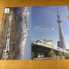 東武鉄道 スペーシアX 非売品 クリアファイルのサムネイル